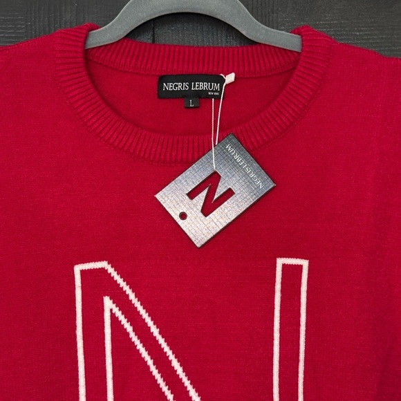 NWT NEGRIS LEBRUM (L) Men’s Luxurious Designer Knitted Ribbed - Picture 3 of 13